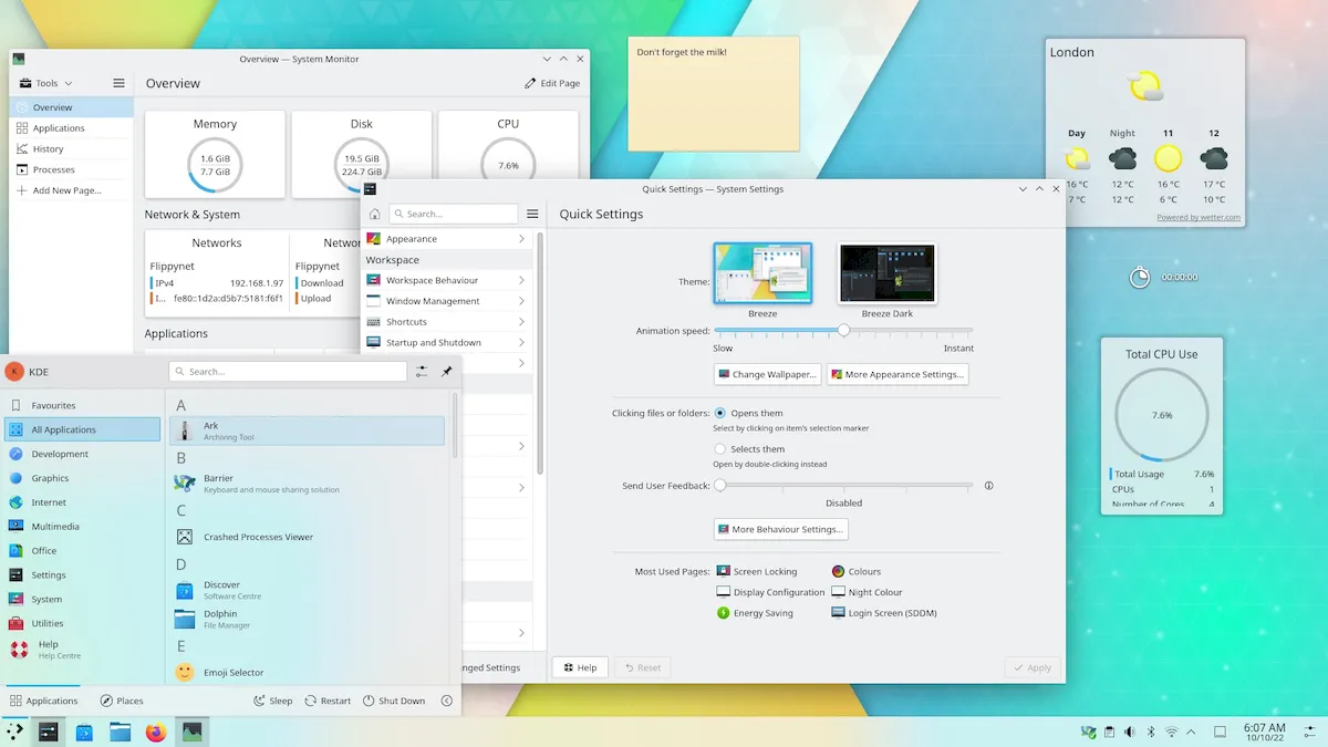 KDE Plasma 5.26.3 lançado com melhorias no Plasma Wayland
