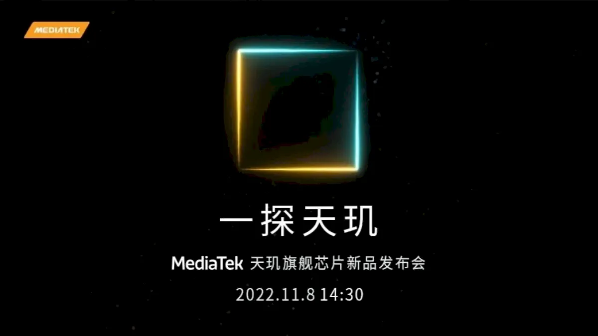 MediaTek anunciará o Dimensity 9200 em 8 de novembro