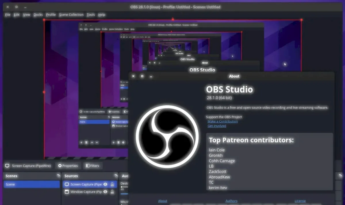 OBS Studio 28.1 lançado com predefinições NVENC atualizadas
