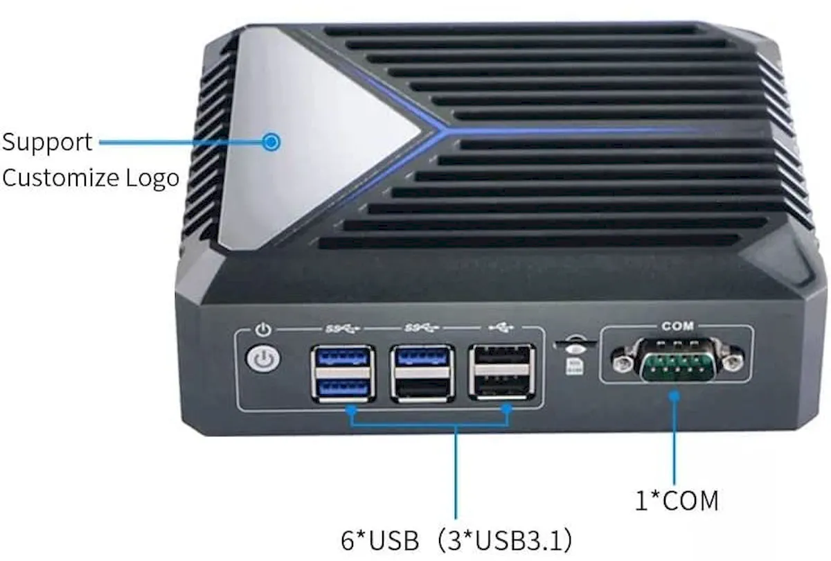 Partaker J6412, um mini PC fanless com 3 portas Ethernet de 2.5 Gbps