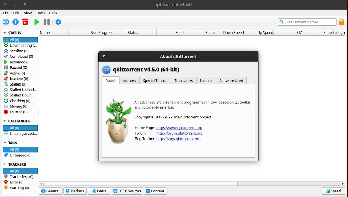 qBittorrent 4.5 lançado com inicialização mais rápida