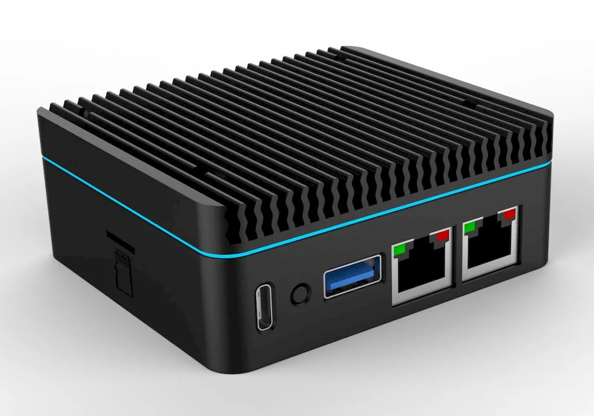 Radxa E25, um mini PC com duas portas Ethernet e chip ARK3568