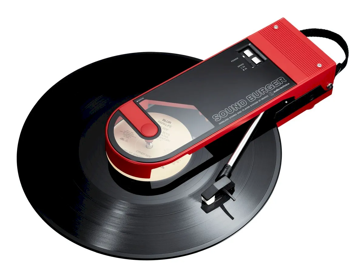 Sound Burger, um toca-discos portátil com USB-C e Bluetooth
