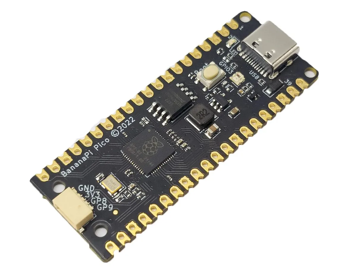 Banana Pi BPI-Pico-RP2040, um clone Raspberry Pi Pico com USB-C e uma luz LED RGB