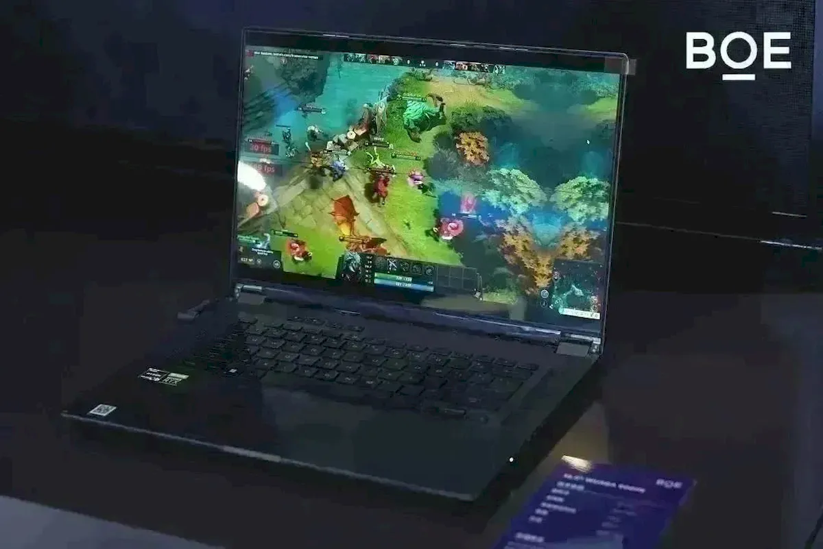 BOE apresentou a primeira tela de 600 Hz para laptops