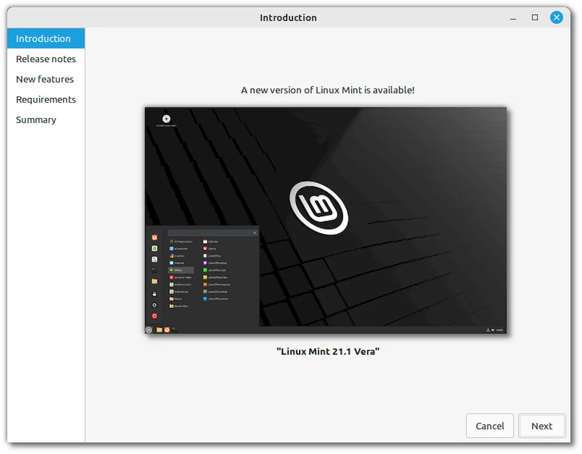 Como atualizar para o Linux Mint 21.1