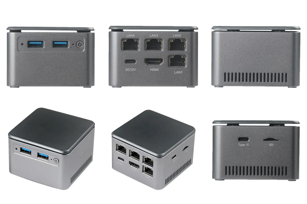 iKOOLCORE R1, um mini PC com quatro portas Ethernet de 2.5 GbE
