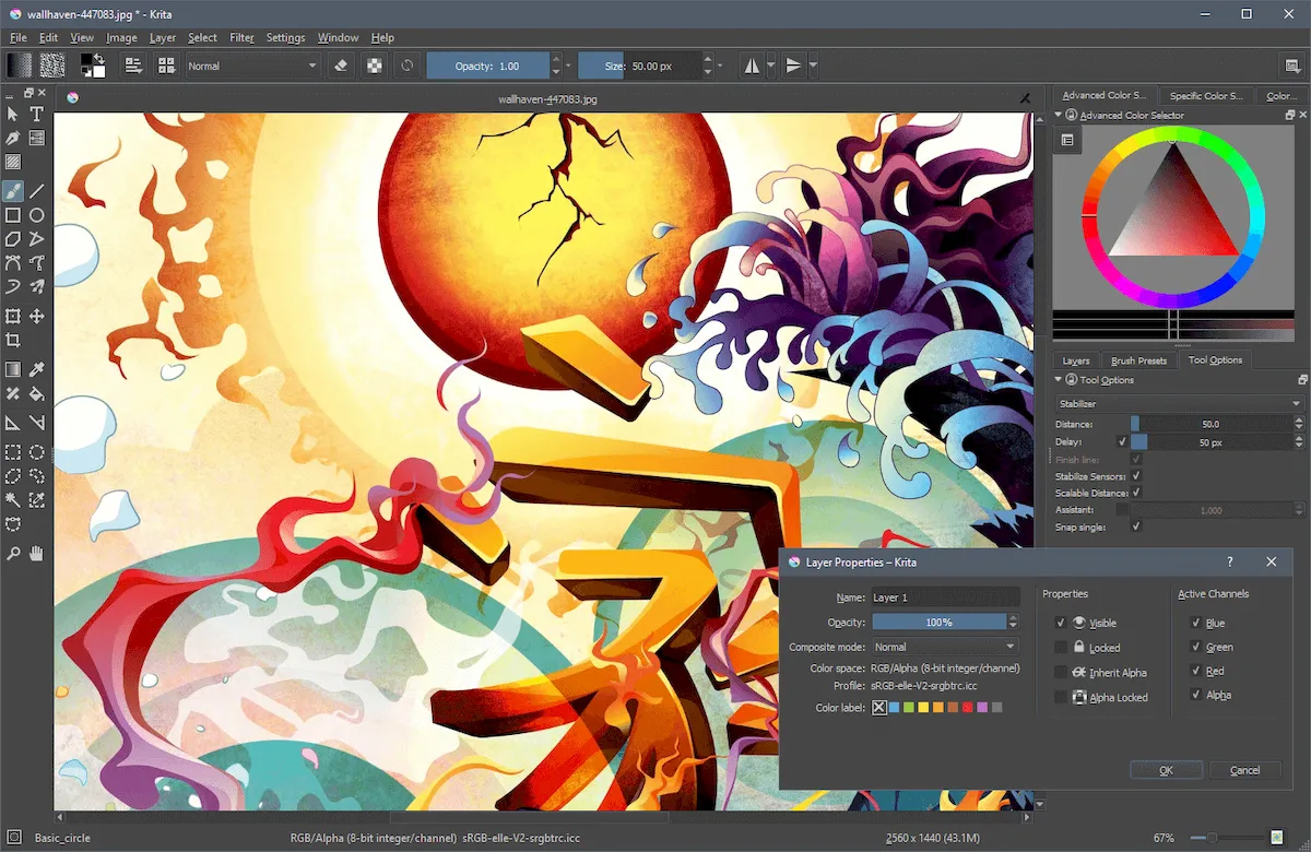 Krita 5.1.4 lançado com várias correções de bugs