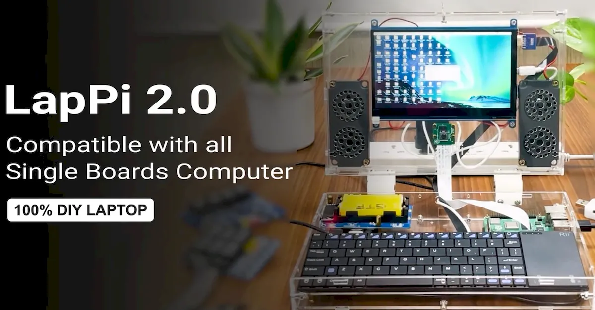 Laptop baseado em Raspberry Pi LapPi 2.0 chegou ao Kickstarter