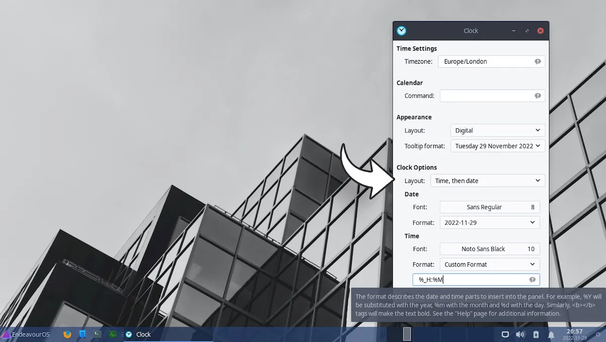 Xfce 4.18 será um lançamento muito empolgante 5 Novas opções permitem mostrar apenas a data