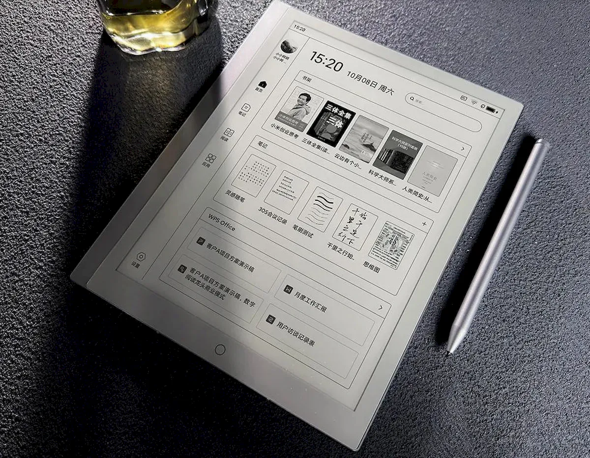 Xiaomi Note, um tablet E Ink com suporte para caneta