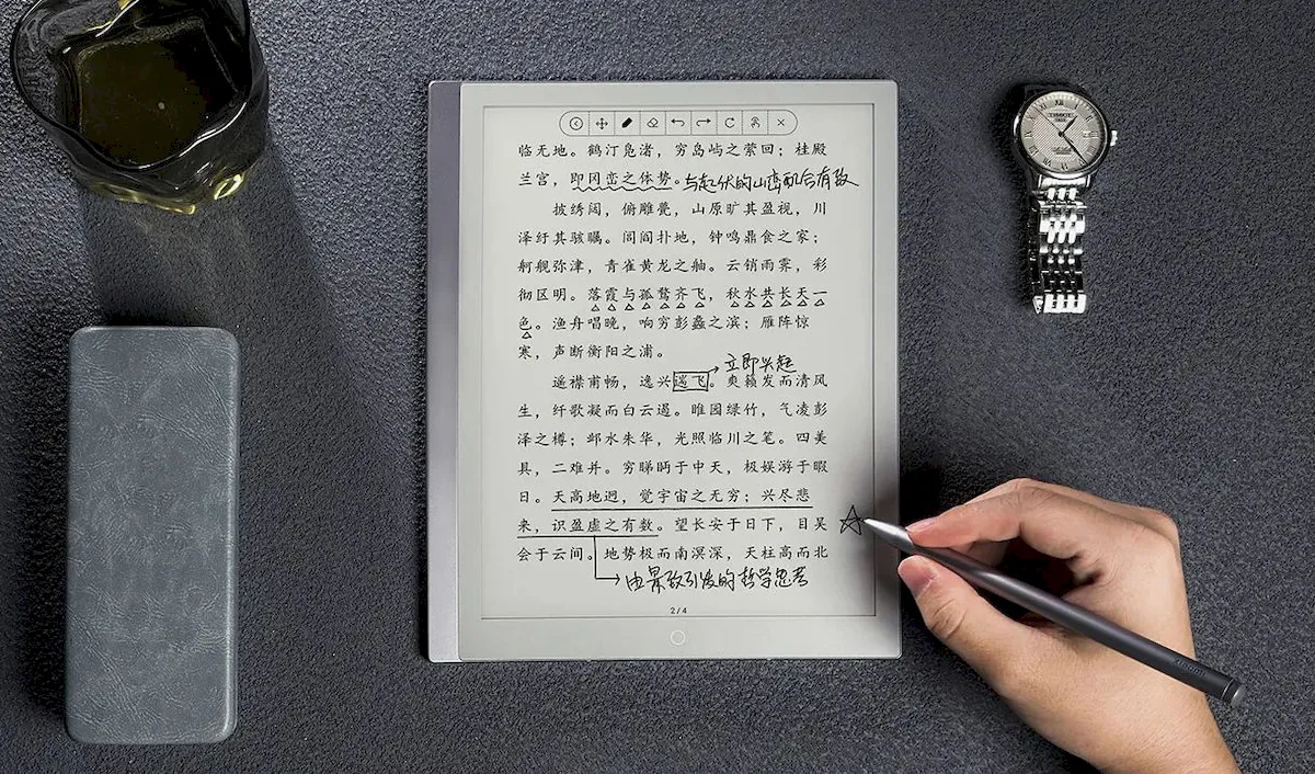 Xiaomi Note, um tablet E Ink com suporte para caneta