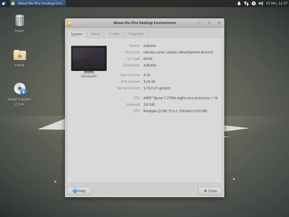 Xubuntu 23.04 adicionou o PipeWire e Flatpak à instalação padrão