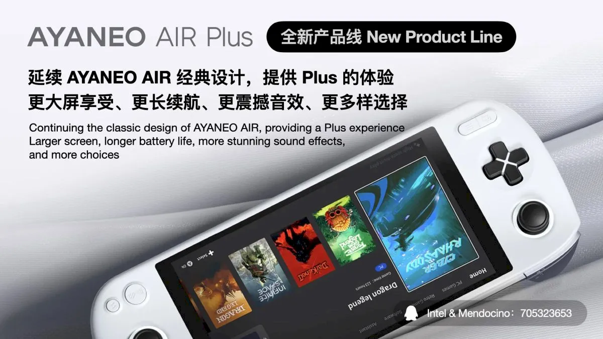 AYA Neo Air Plus também virá com os chips AMD Renoir