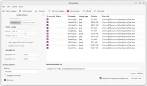 Como instalar o conversor de imagens Converseen no Linux via AppImage
