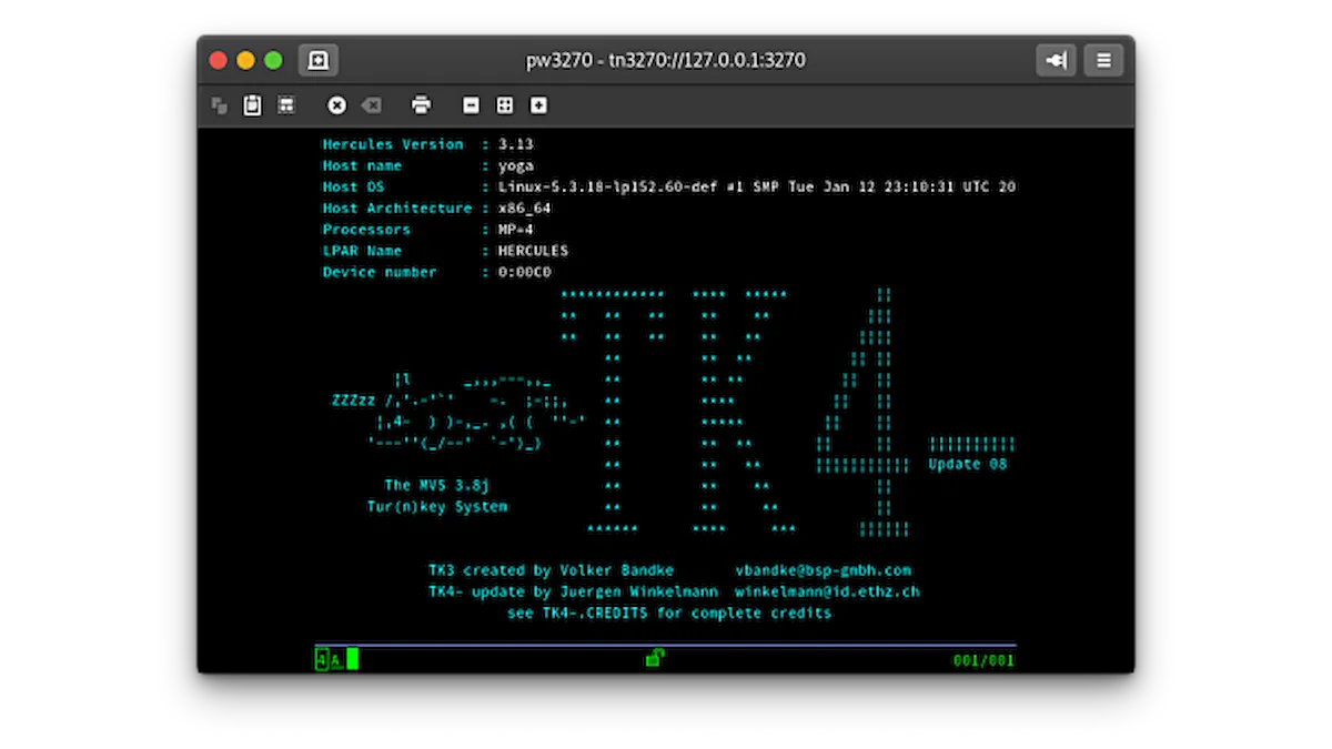 Como instalar o emulador de terminal pw3270 no Linux via Flatpak