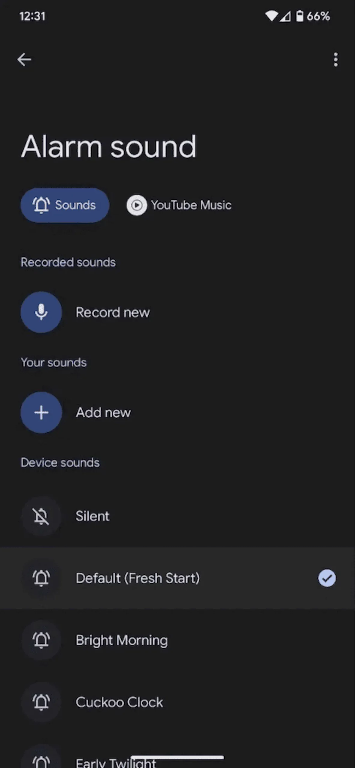Google Clock agora permite que você grave seu som de alarme
