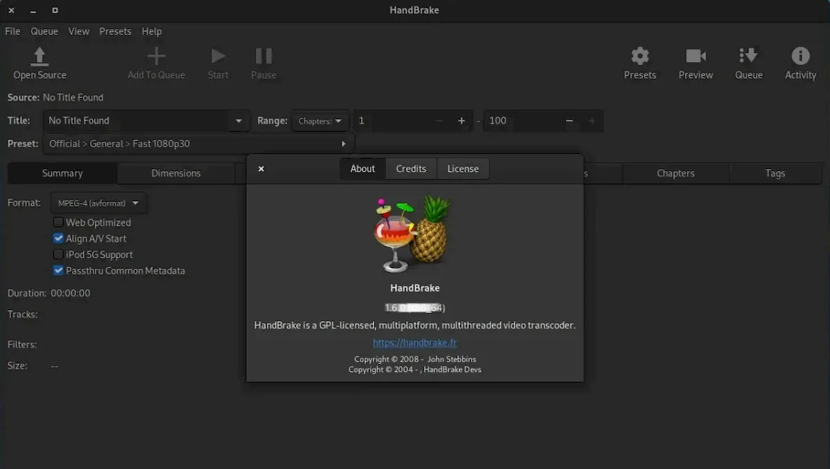 HandBrake 1.6.1 lançado com pequenas e importantes correções