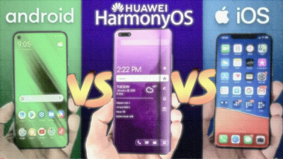 Huawei explicou a diferença entre o iOS, Android e o HarmonyOS