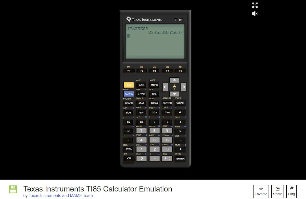 Internet Archive lançou um emulador de calculadoras clássicas