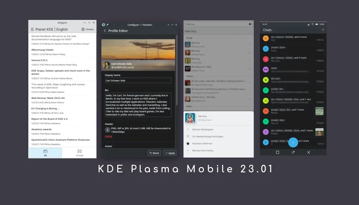 KDE Plasma Mobile Gear 23.01 lançado com melhorias
