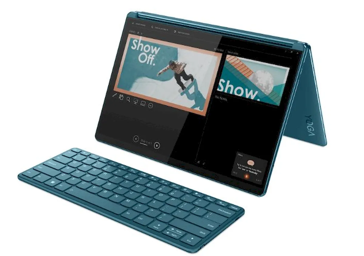 Lenovo YogaBook 9i com tela dupla, é tablet ou laptop?