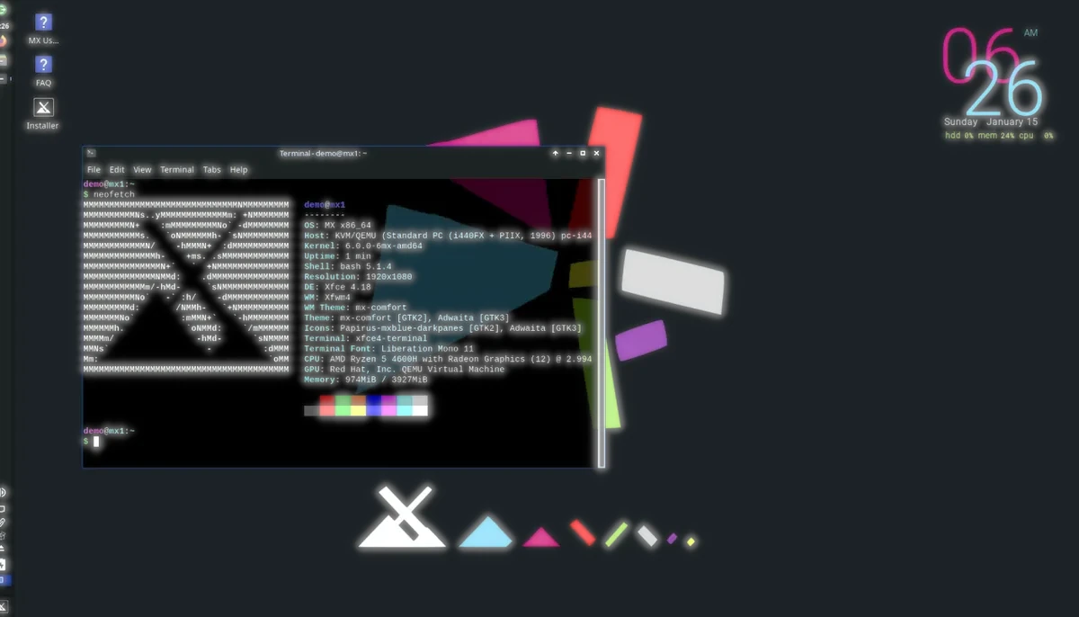 MX Linux 21.3 lançado com o Kernel 6 e o ambiente Xfce 4.18