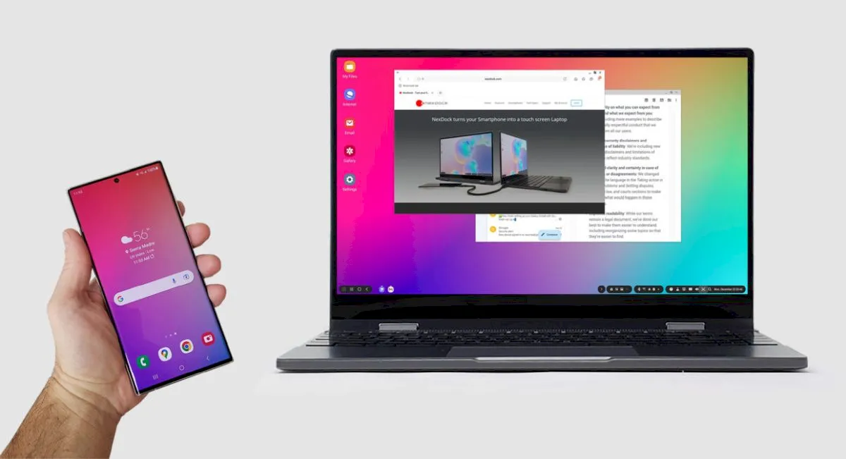 NexDock Wireless permite usar o telefone em um laptop touchscreen