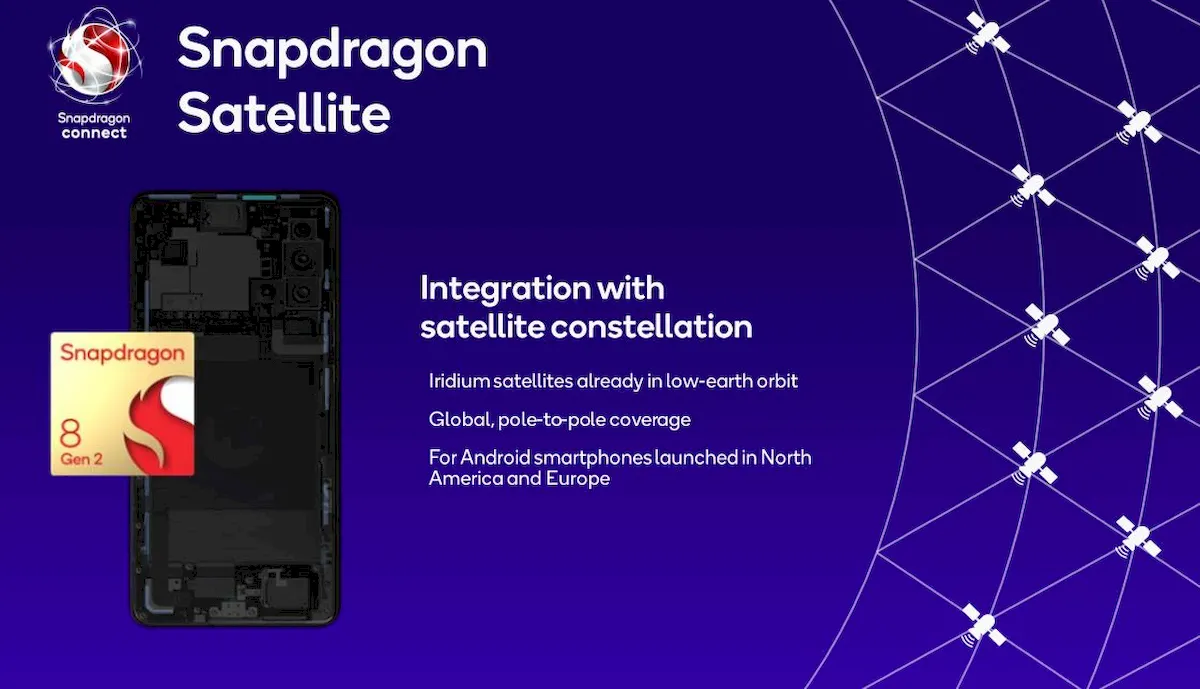 Snapdragon Satellite permitirá mensagens bidirecionais globais