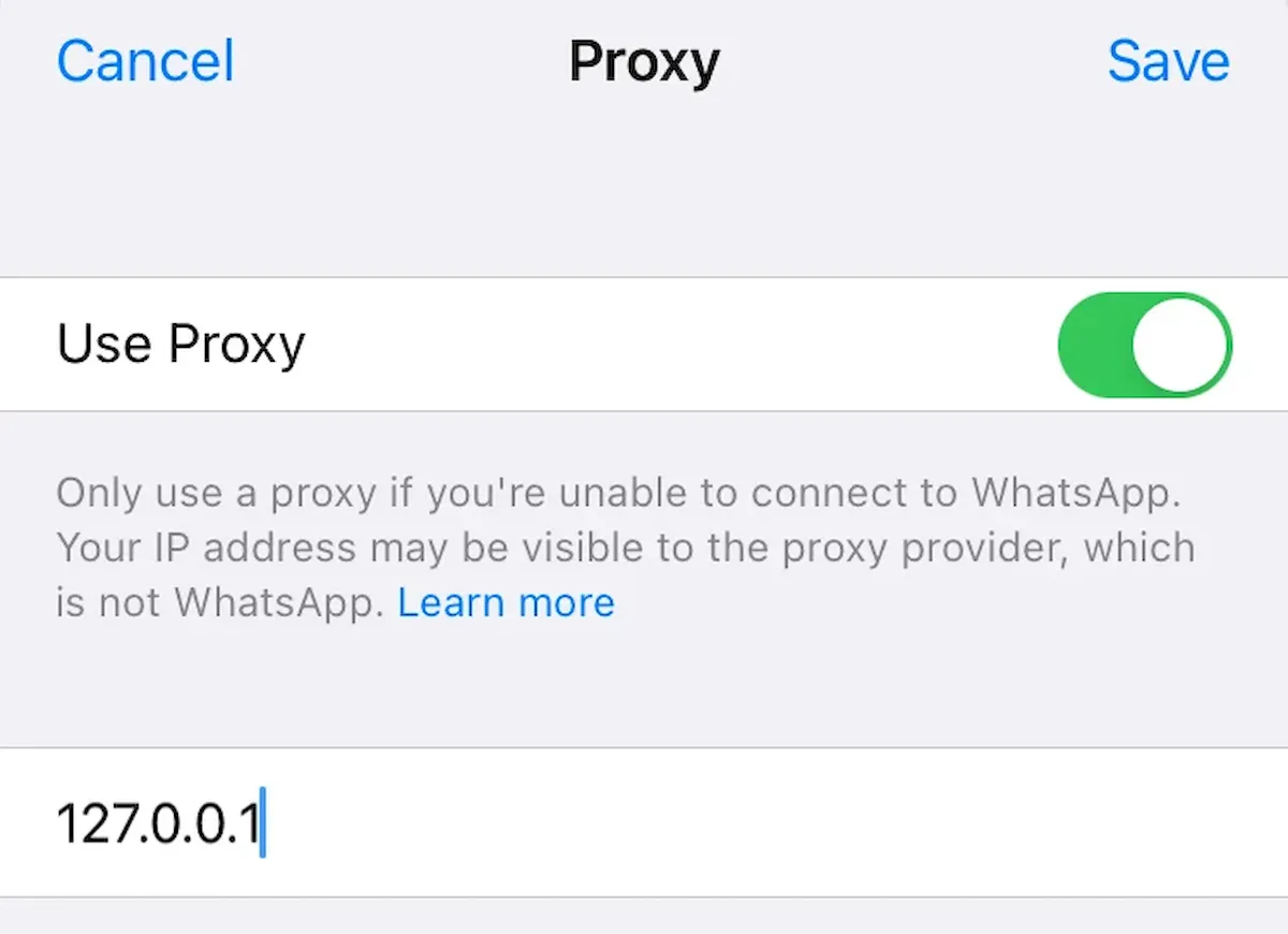 WhatsApp adicionou suporte a proxy para ajudar a evitar bloqueios na Internet 3 WhatsApp adicionou suporte a proxy para ajudar a evitar bloqueios na Internet