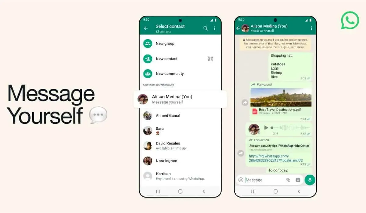 WhatsApp agora é um aplicativo de anotações