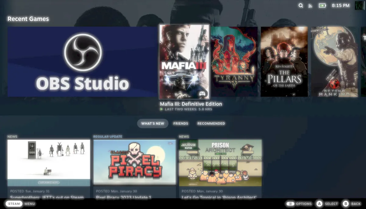 Cliente Steam já traz o novo modo Big Picture ativo por padrão