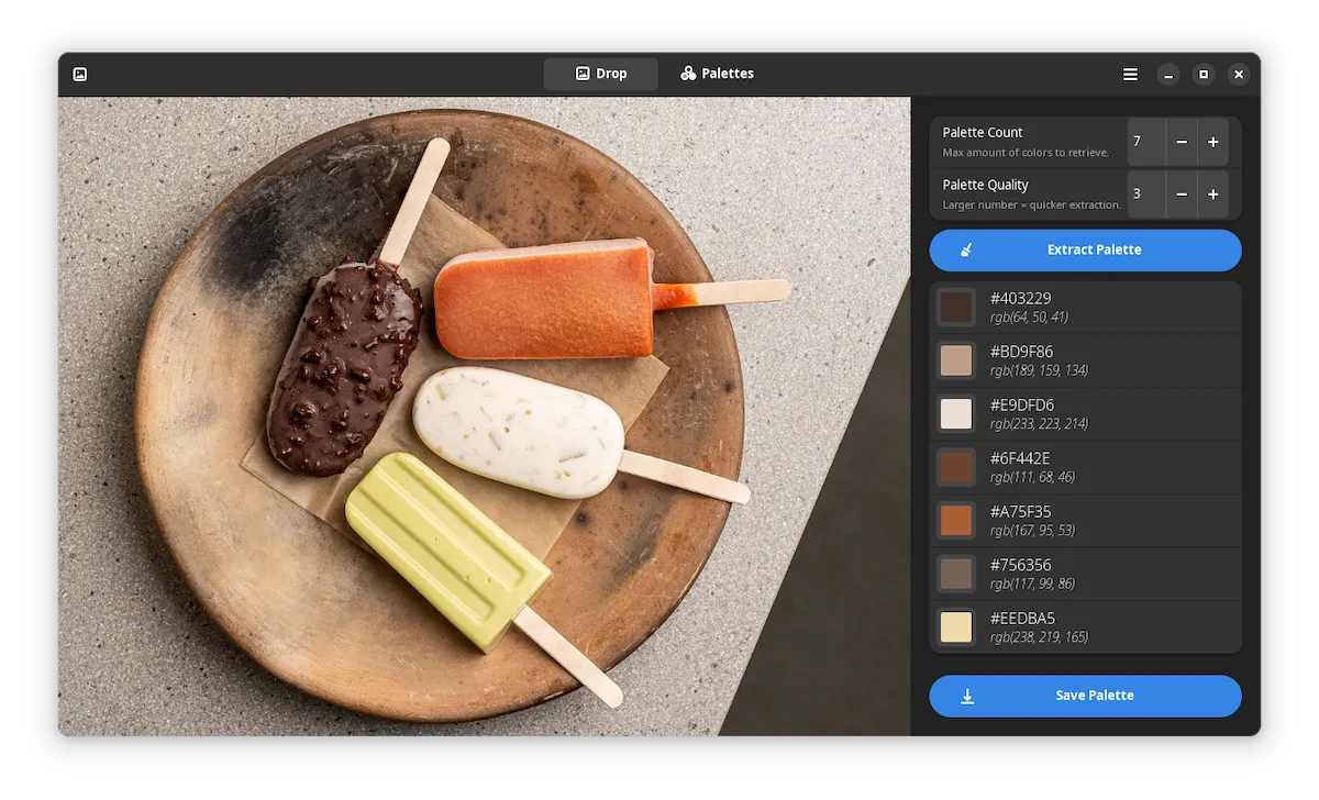 Como instalar o extrator de cores Paleta no Linux via Flatpak