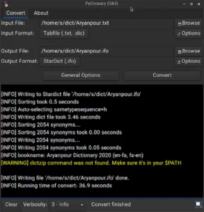 Como instalar o utilitário PyGlossary no Linux via Flatpak