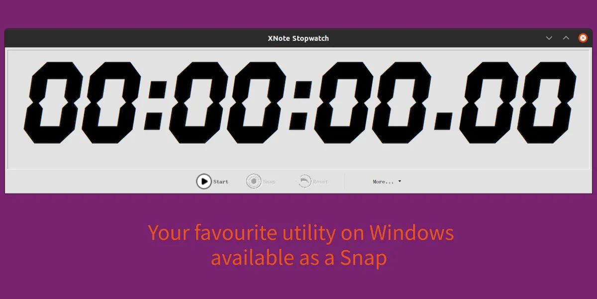 Como instalar o XNote Stopwatch no Linux via Snap