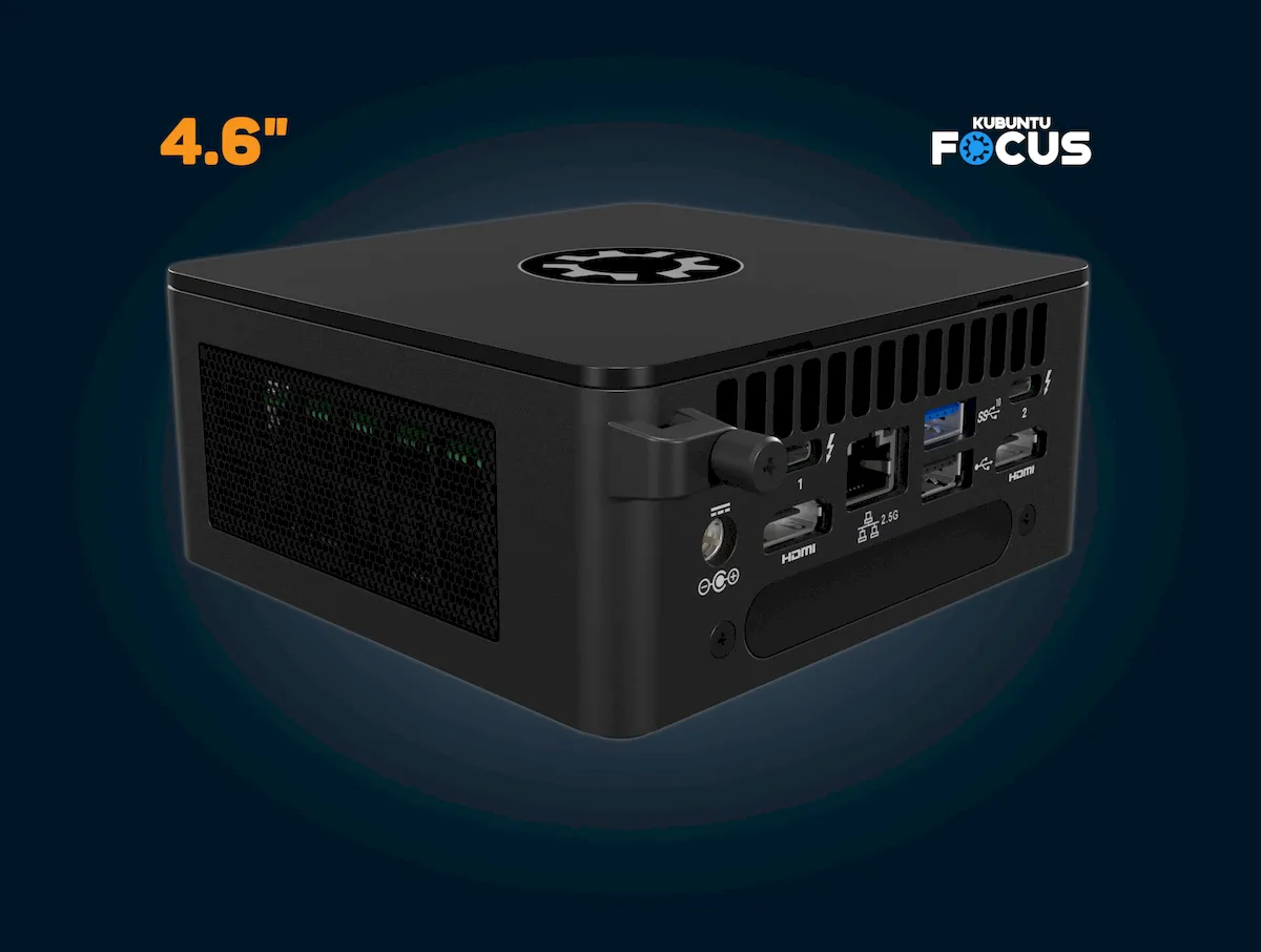 Kubuntu Focus NX Gen2, um mini PC com CPU Intel de 12ª geração