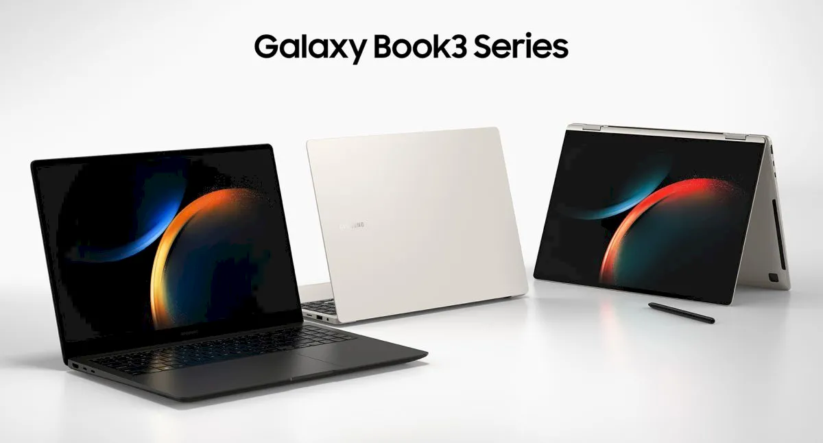 Laptops Samsung Galaxy Book3 lançados por US$ 1.050 ou mais