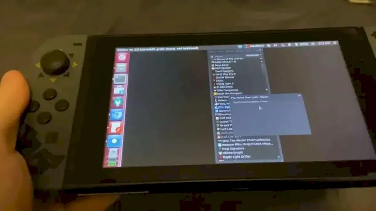 Modder transformou o Nintendo Switch em um Steam Deck