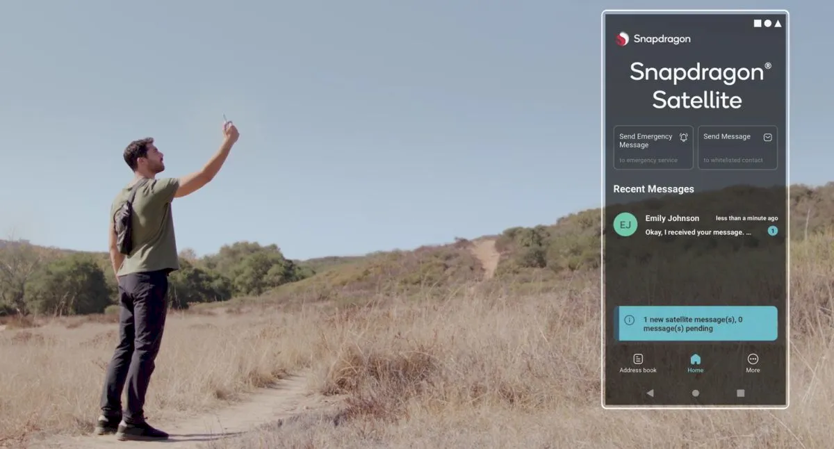 Telefones Snapdragon com conectividade Satellite estão chegando