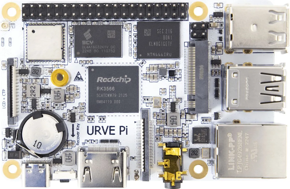 URVE Board Pi, um PC de placa única com chip RK3566, e mais