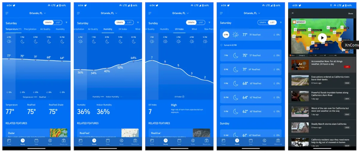 AccuWeather recebeu novos recursos para usuários iOS e Android