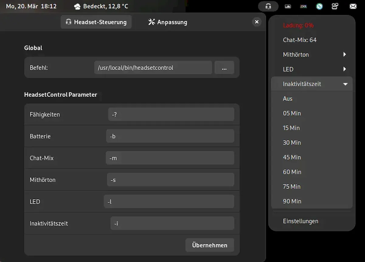 Como instalar o configurador HeadsetControl no Linux