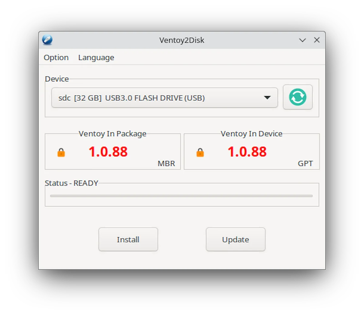 Como instalar o gravador de ISO Ventoy no Linux via AppImage