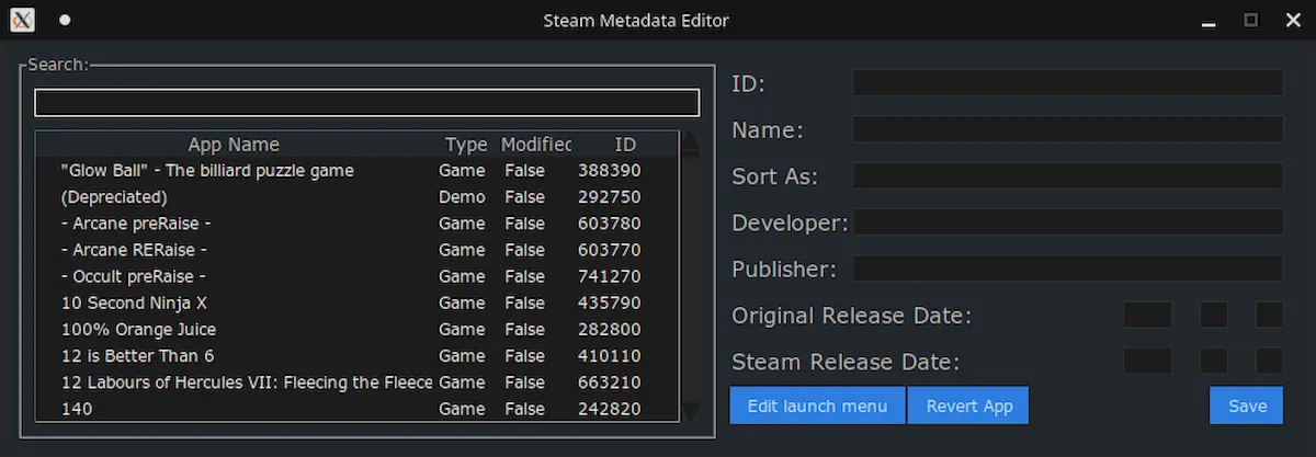 Como instalar o Steam Metadata Editor no Linux via Flatpak