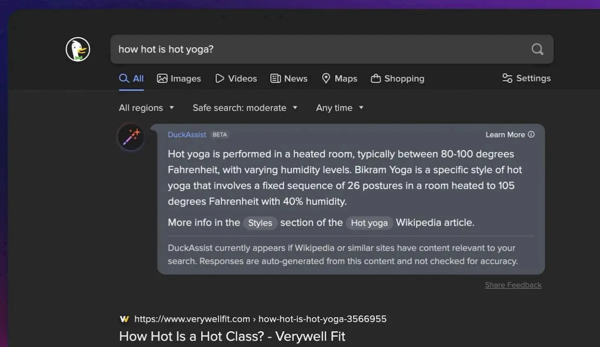 DuckDuckGo lançou a primeira versão beta do DuckAssist