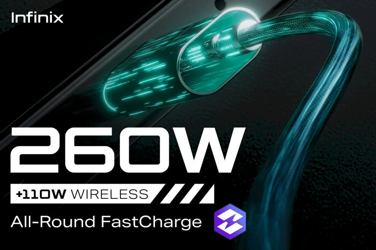 Infinix GT 10 Pro será lançado com carregamento rápido de 260 W