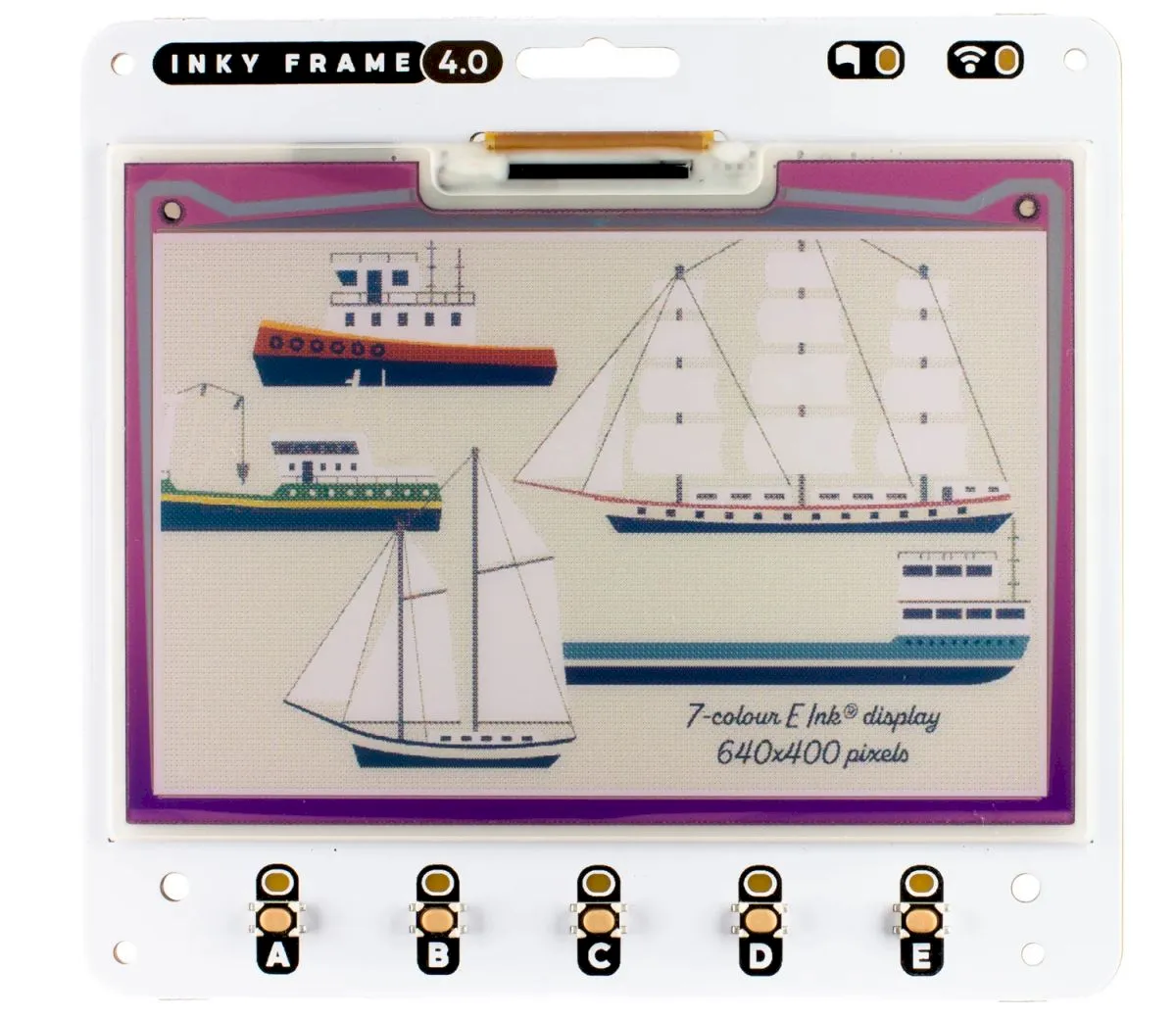 Inky Frame 4.0", uma tela E Ink de 7 cores com RPi Pico W