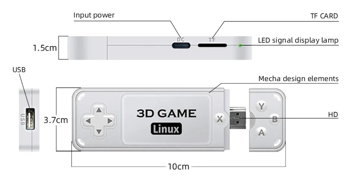 Powkiddy Y6 GameStick, um stick de TV para jogos retrô
