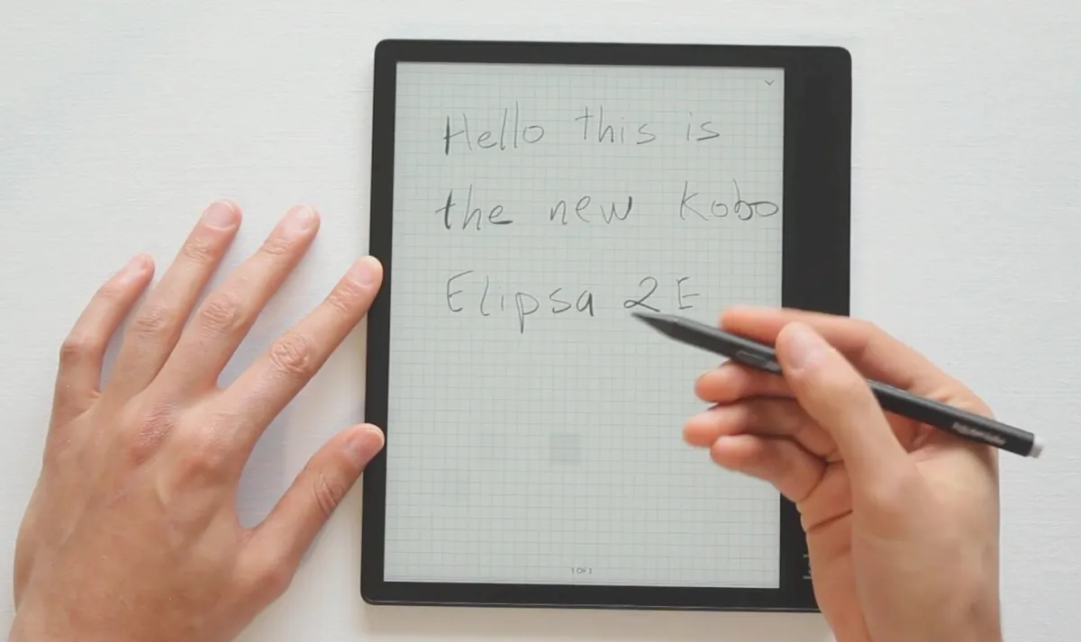 Prévia do tablet E Ink Kobo Elipsa 2E foi revelada em um vídeo