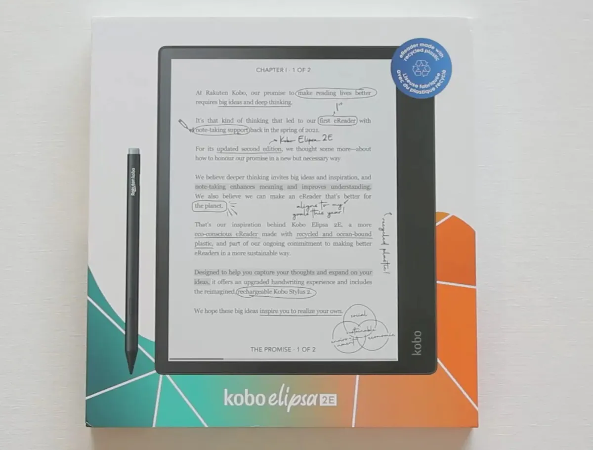 Prévia do tablet E Ink Kobo Elipsa 2E foi revelada em um vídeo